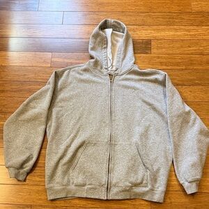 Carhartt Men's Gray Zip-Up Sweatshirt